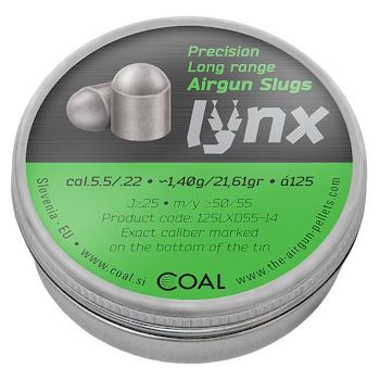 LYNX Domed slug 5,5/.22 - 21,61 grainov - 125ks